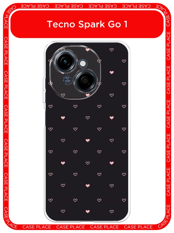Чехол на Tecno Spark Go 1/Pop 9 / Текно Спарк Го 1/Поп 9 прозрачный, с принтом