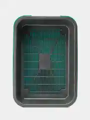 Бирюзовый лоток туалет с сеткой для кошек и котят
