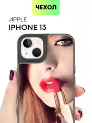 Зеркальный чехол BROSCORP для Apple iPhone 13 с защитой камер, бампер с зеркальной крышкой