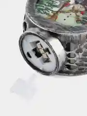Серый новогодний Фонарик 13х9х5 см светящийся