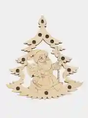 Ёлочные новогодние игрушки из дерева (декупаж и творчество), игрушки на ёлку своими руками