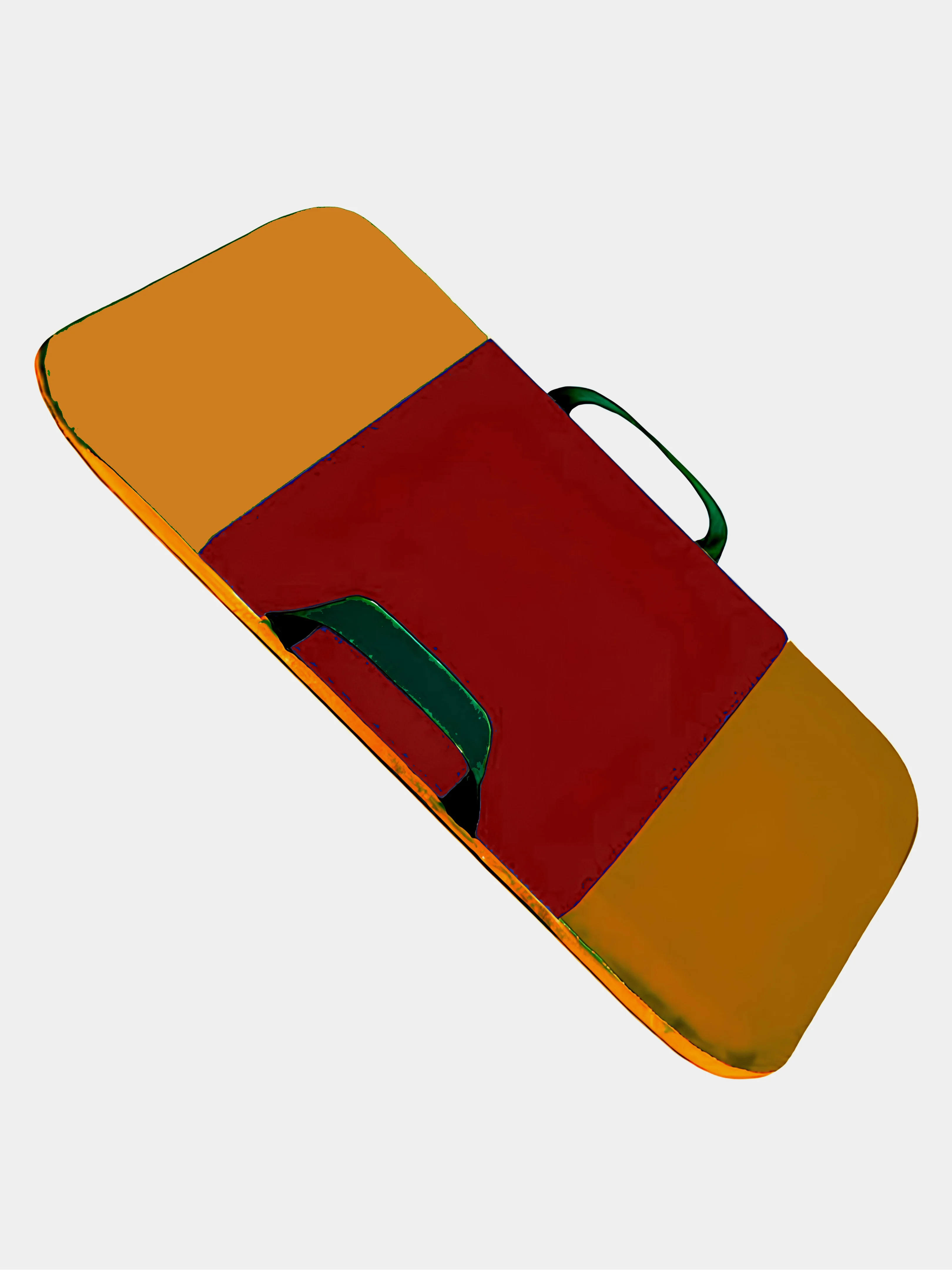 Красный санки мягкие 60*40*3,5 см