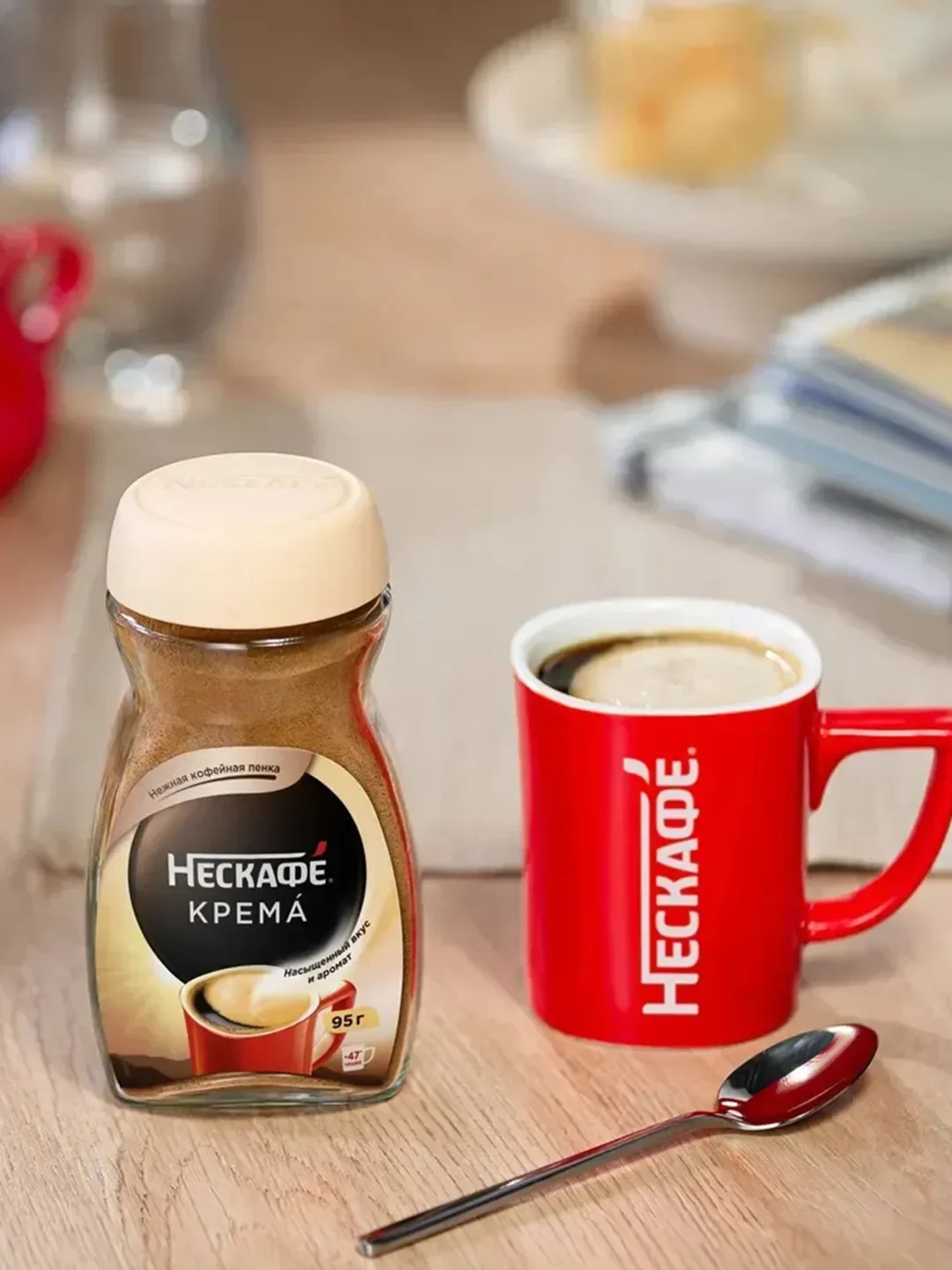 Кофе растворимый Nescafe Classic "Crema", порошкообразный, 190 г