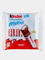Шоколад KINDER Chocolate Maxi с молочной начинкой, 4 порции по 21г
