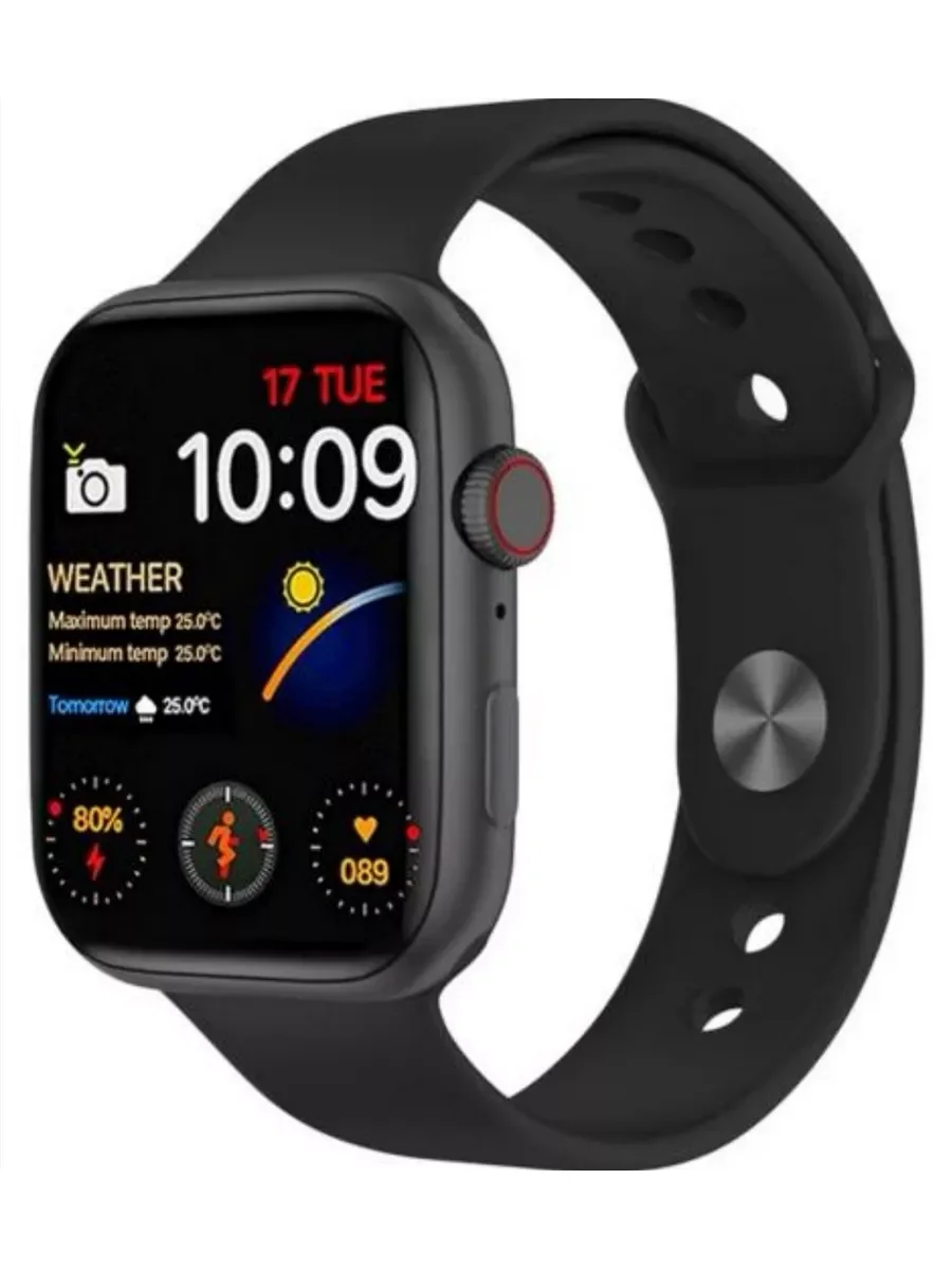 Черный умные часы Smart Watch i8 Pro MAX, 44 мм
