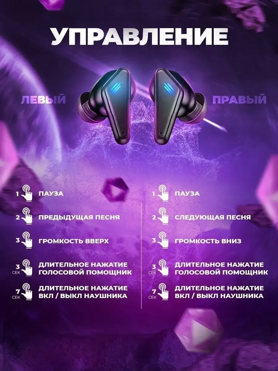 Черный беспроводные игровые наушники Bluetooth K55, с шумоподавлением