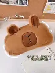 Пенал школьный мягкий плюшевый "Капибара"