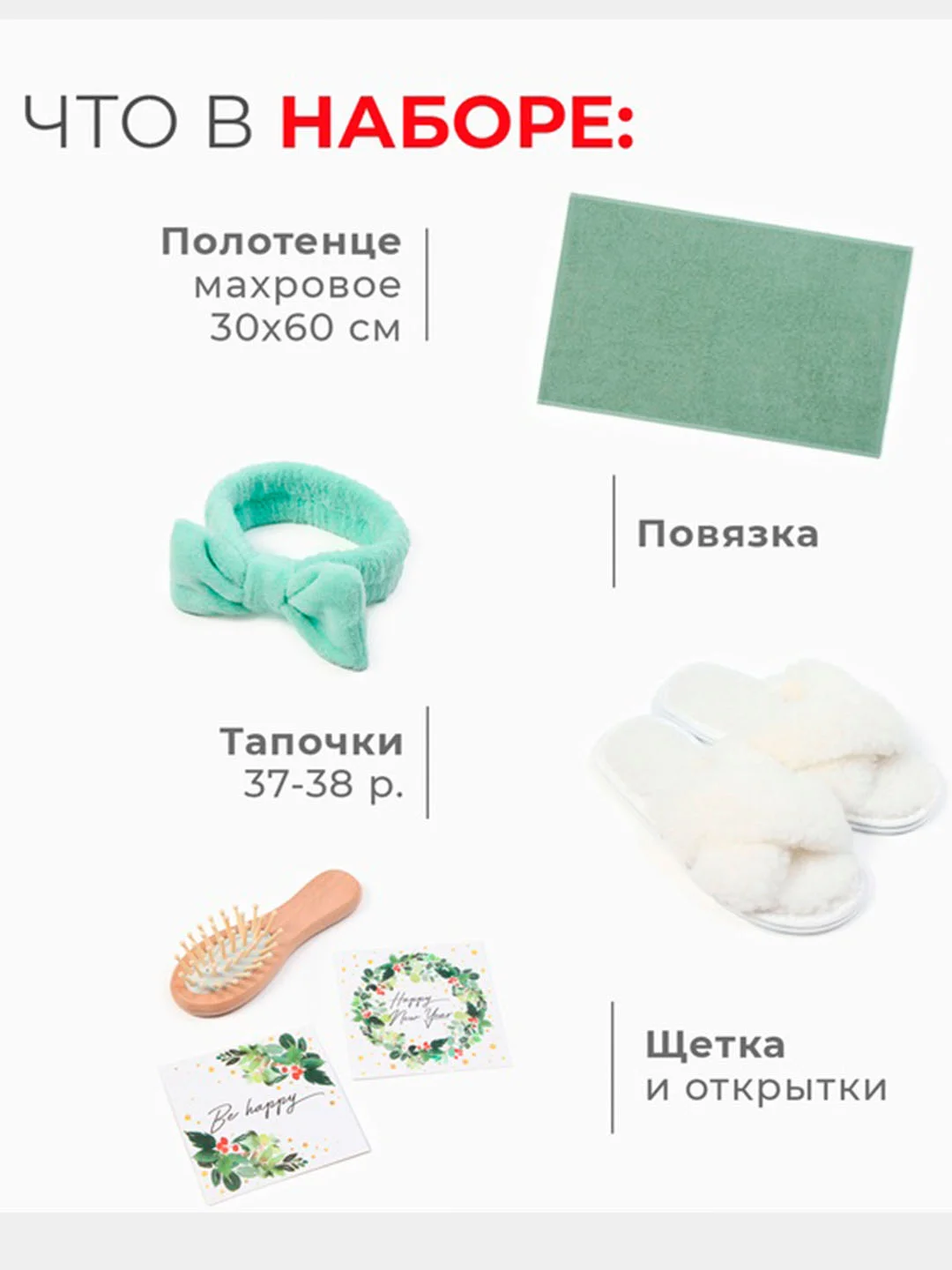 Мятный подарочный набор "Beauty-box", новогодний