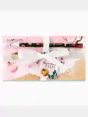Конфетный новогодний подарочный набор: планинг-стикеры  и ручка