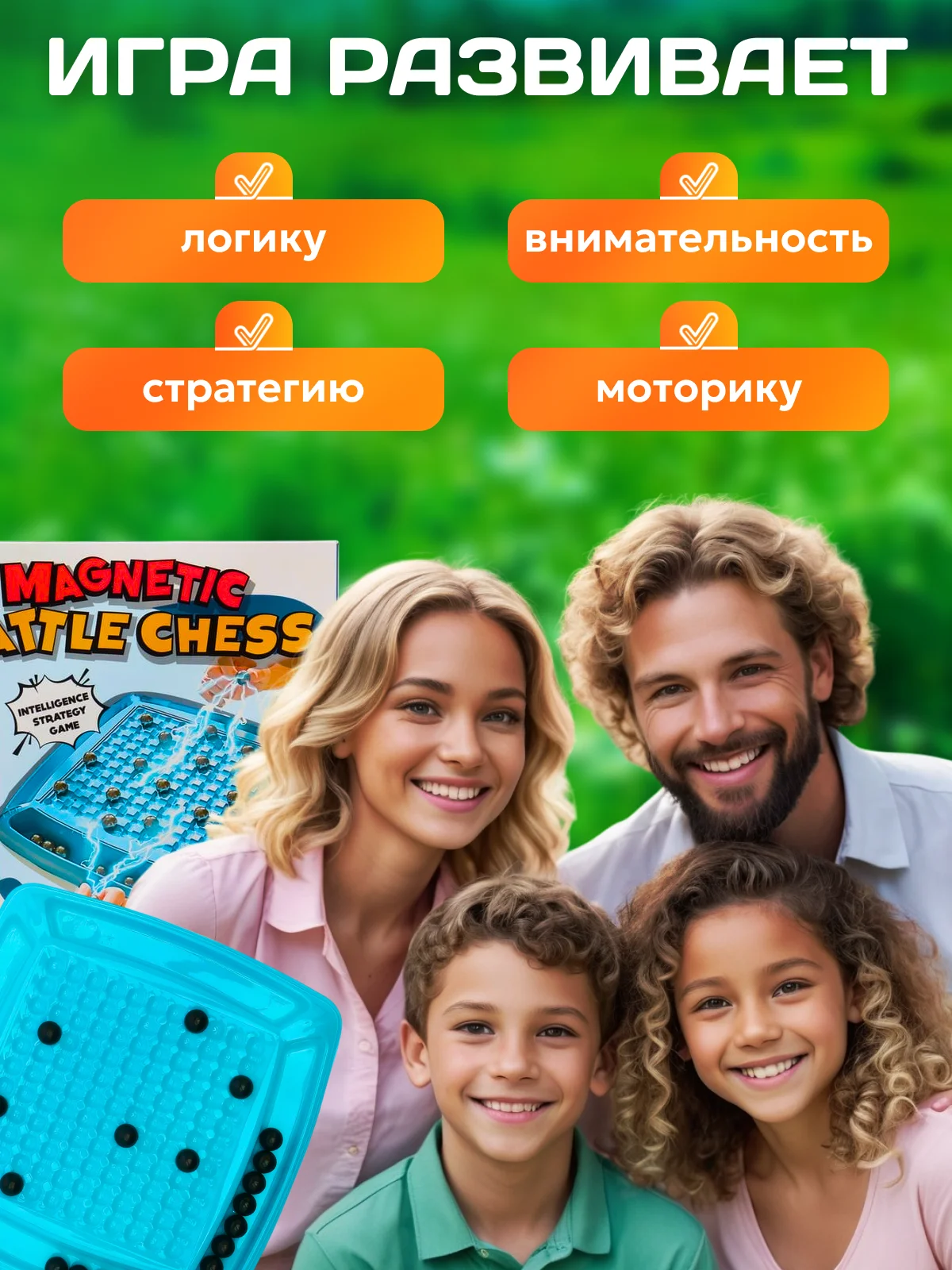Магнитный Бой настольная игра для родителей и детей