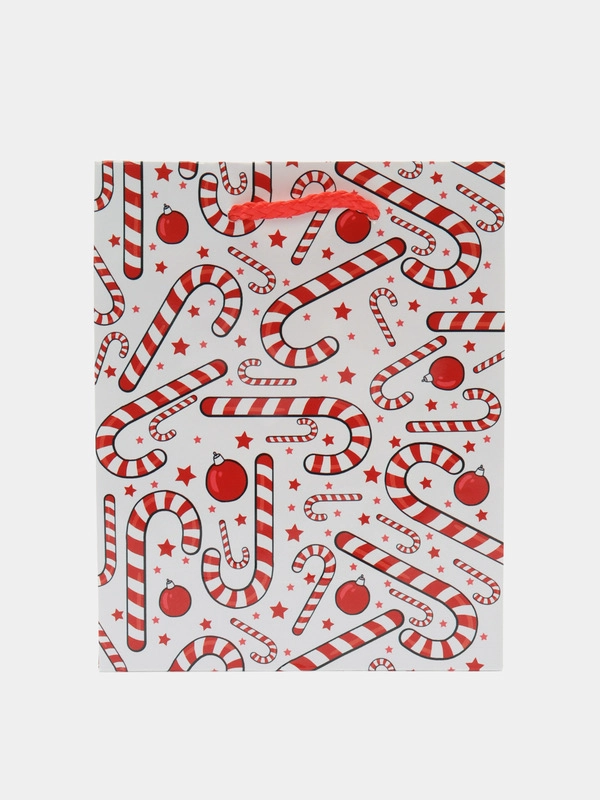 Подарочный новогодний пакет, 12 x 15 х 5,5 см