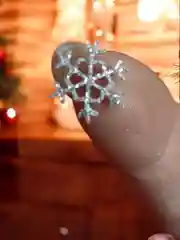 Снежинки блестящие 1,5 см, из глиттерного фоамирана