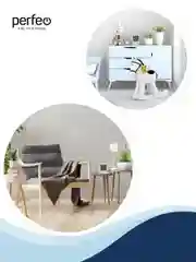 Белый часы-метеостанция Perfeo "Touch", время, температура, влажность, цвет белый, чёрный