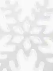 Белый новогодняя наклейка на окно "Снежинка"