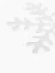 Белый новогодняя наклейка на окно "Снежинка"