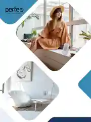 Белый perfeo Часы-метеостанция "Window", время, температура, влажность, дата