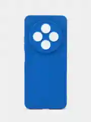 Синий чехол для Xiaomi Redmi 14C / Poco C75 (Сяоми Редми 14с), черный защита камеры силиконовый