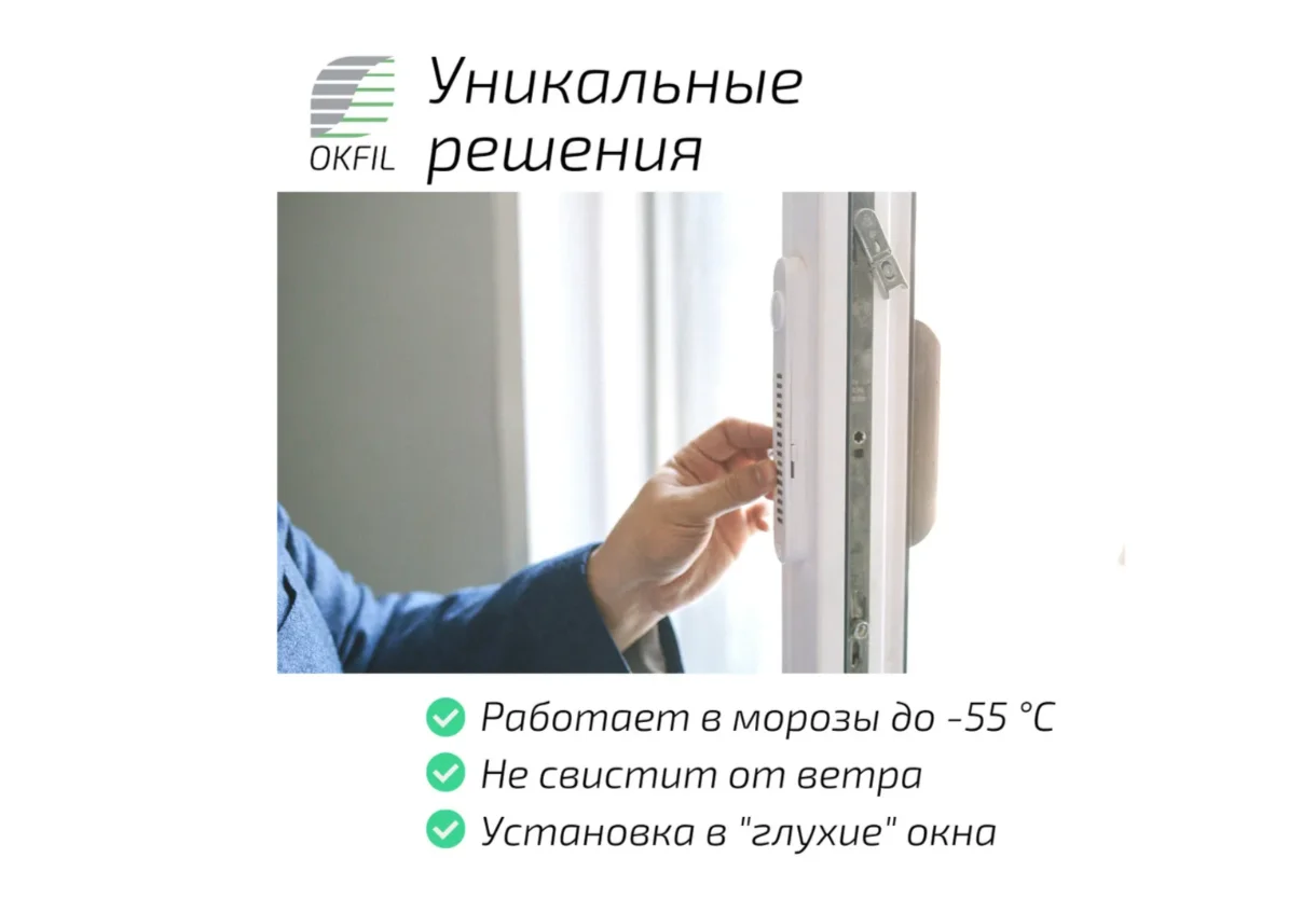 Оконный Фильтр с ручкой приточный клапан для окон с очисткой воздуха с защитой от шума
