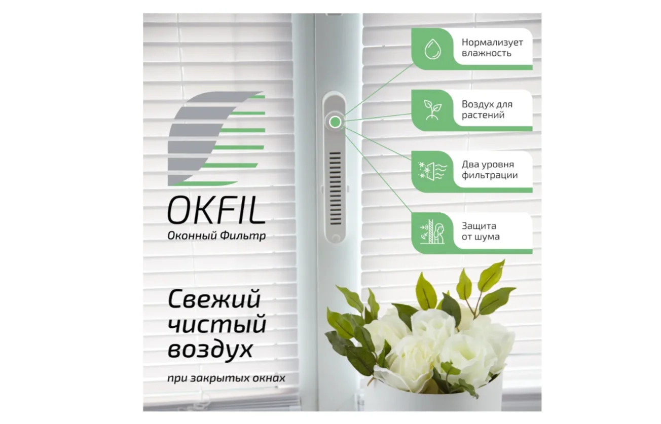 Оконный Фильтр с ручкой приточный клапан для окон с очисткой воздуха с защитой от шума
