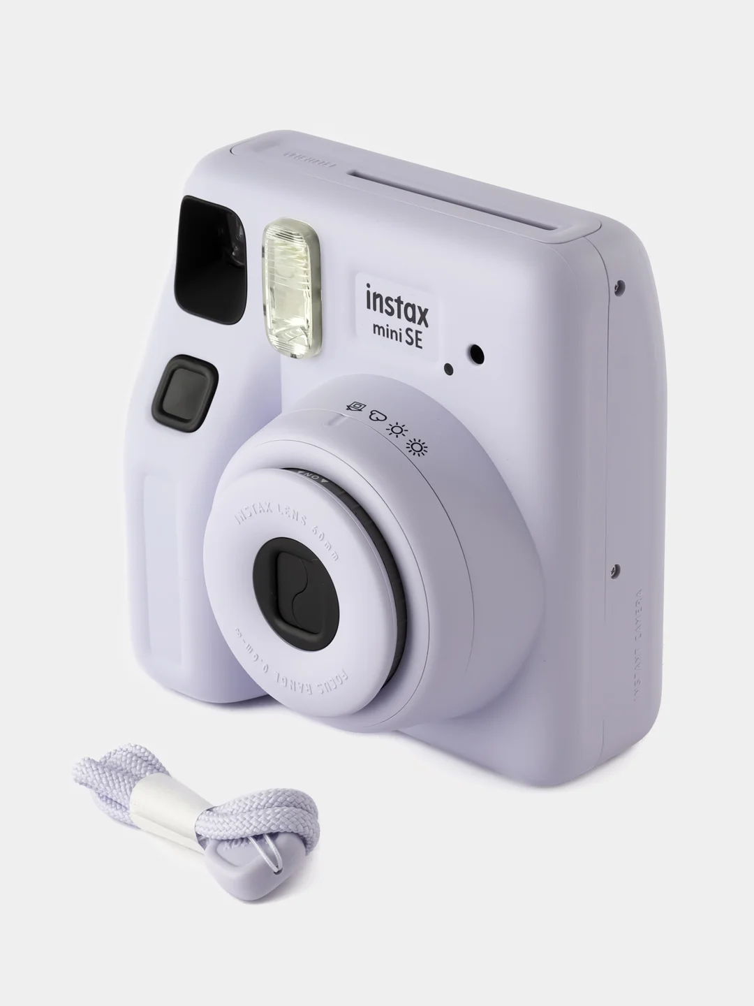 Лавандовый фотоаппарат моментальной печати Fujifilm Instax Mini SE