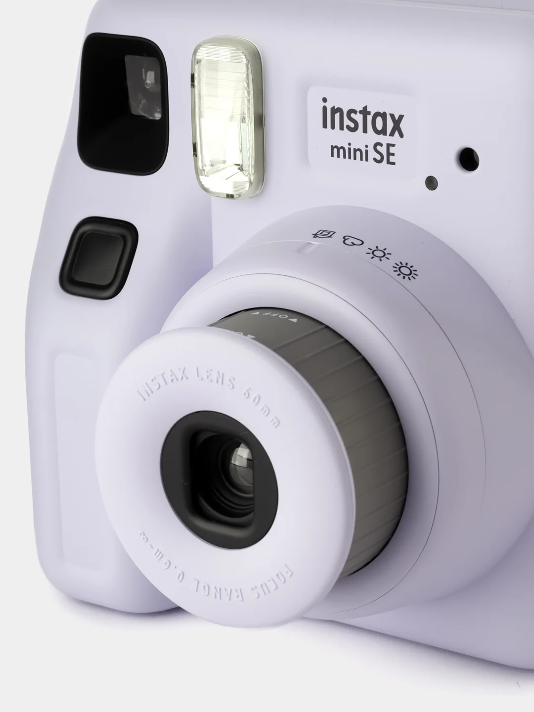 Лавандовый фотоаппарат моментальной печати Fujifilm Instax Mini SE