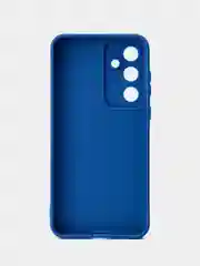 Синий чехол для Samsung Galaxy A55 5G (Самсунг Галакси А55), черный защита камеры силиконовый