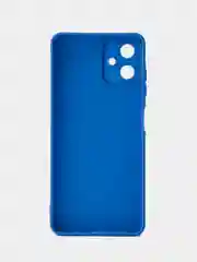 Синий чехол для Samsung Galaxy A06 (Самсунг Гелакси А06), черный защита камеры силиконовый