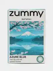 Лазурный цветные линзы Zummy Natural 0,0, радиус кривизны 8,6