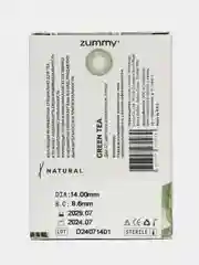 Лесной зеленый цветные линзы Zummy Natural 0,0, радиус кривизны 8,6
