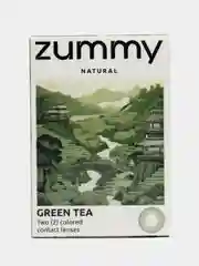 Лесной зеленый цветные линзы Zummy Natural 0,0, радиус кривизны 8,6