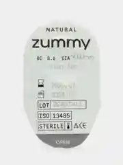 Лесной зеленый цветные линзы Zummy Natural 0,0, радиус кривизны 8,6