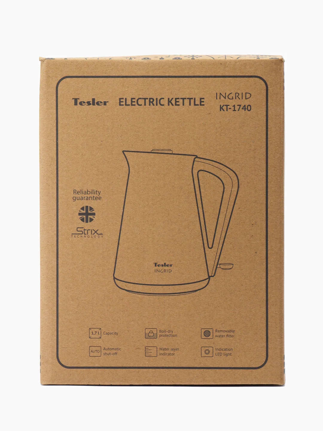 Белый чайник электрический TESLER KT-1740