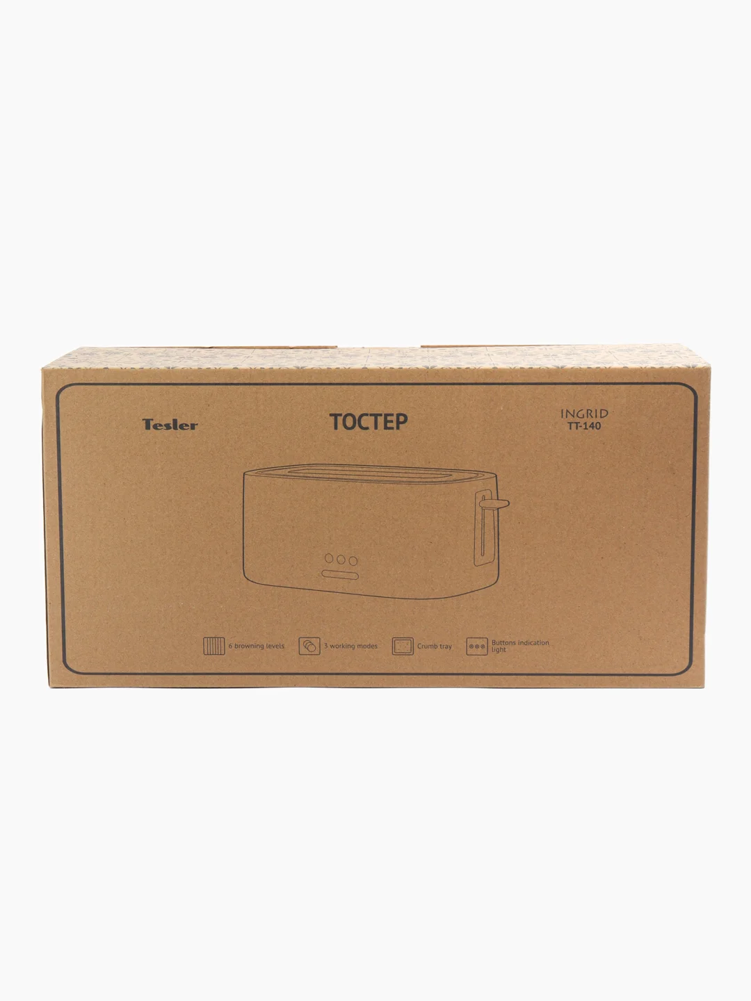 Белый тостер TESLER TT-140