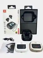 Черный беспроводные наушники JBL Tour Pro 5 by HARMAN, с дисплеем