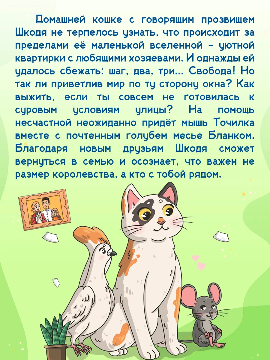 Книга детская сказка "Кошка Шкодя и её маленькое королевство" Н. Яковлева. Проф-Пресс