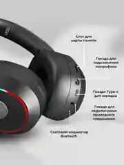Белый беспроводные наушники, игровые, со съемным микрофоном