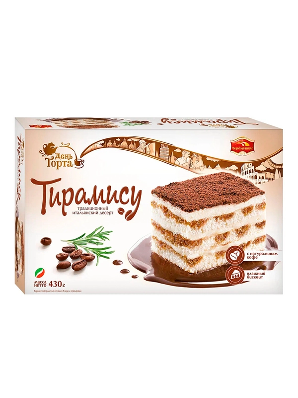 Торт Тирамису 0,43кг (Черёмушки КБК)