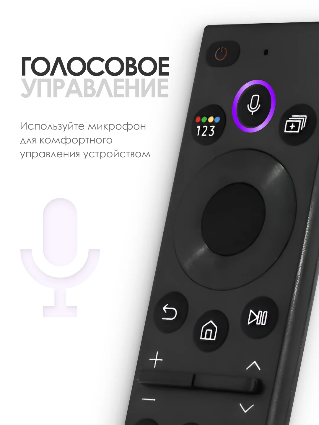 Универсальный голосовой пульт ду Samsung Smart TV / для телевизора Самсунг Смарт ТВ