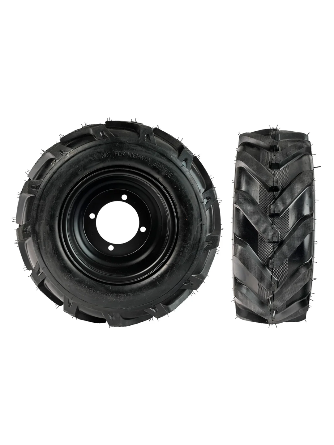 Колесо пневматическое левое для мотоблока Patriot P16X6.50-8D-1 X-drive, 400 мм