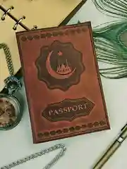 Коричневый обложка на паспорт "Мечеть"