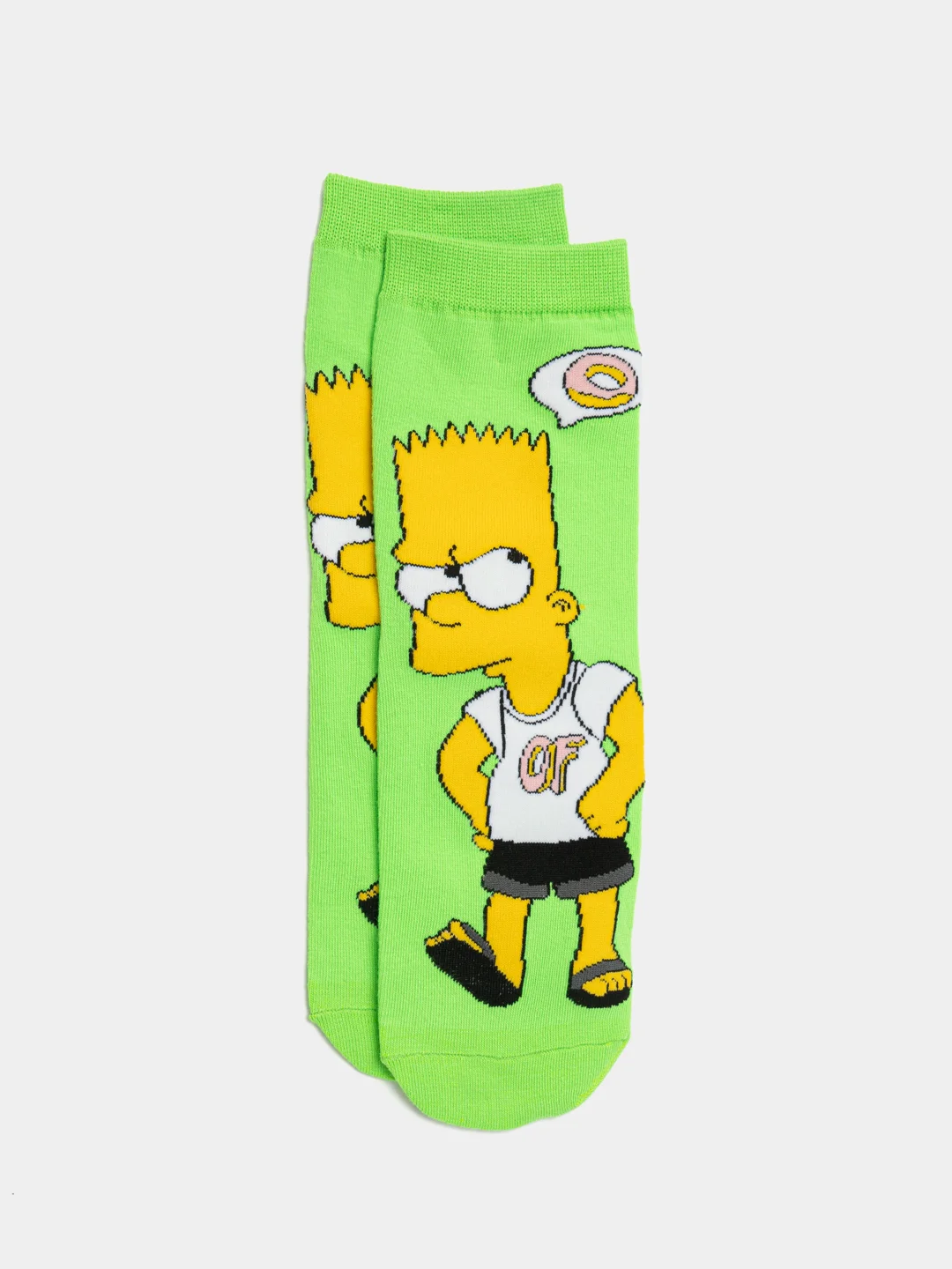 Зеленый носки Симпсоны унисекс, 5 видов (Simpsons)