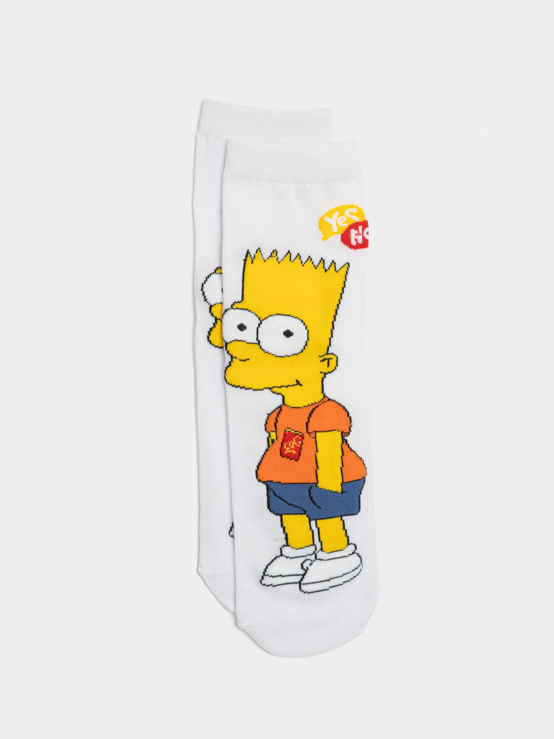 Белый носки Симпсоны унисекс, 5 видов (Simpsons)