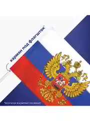 Флаг России РФ триколор 90х135 см, с гербом Рф, Brauberg/STAFF