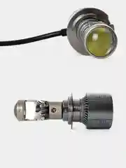 Мини Линзы Bi Led H7 / H18 (2 шт) автомобильные светодиодные лампы 12- 24V