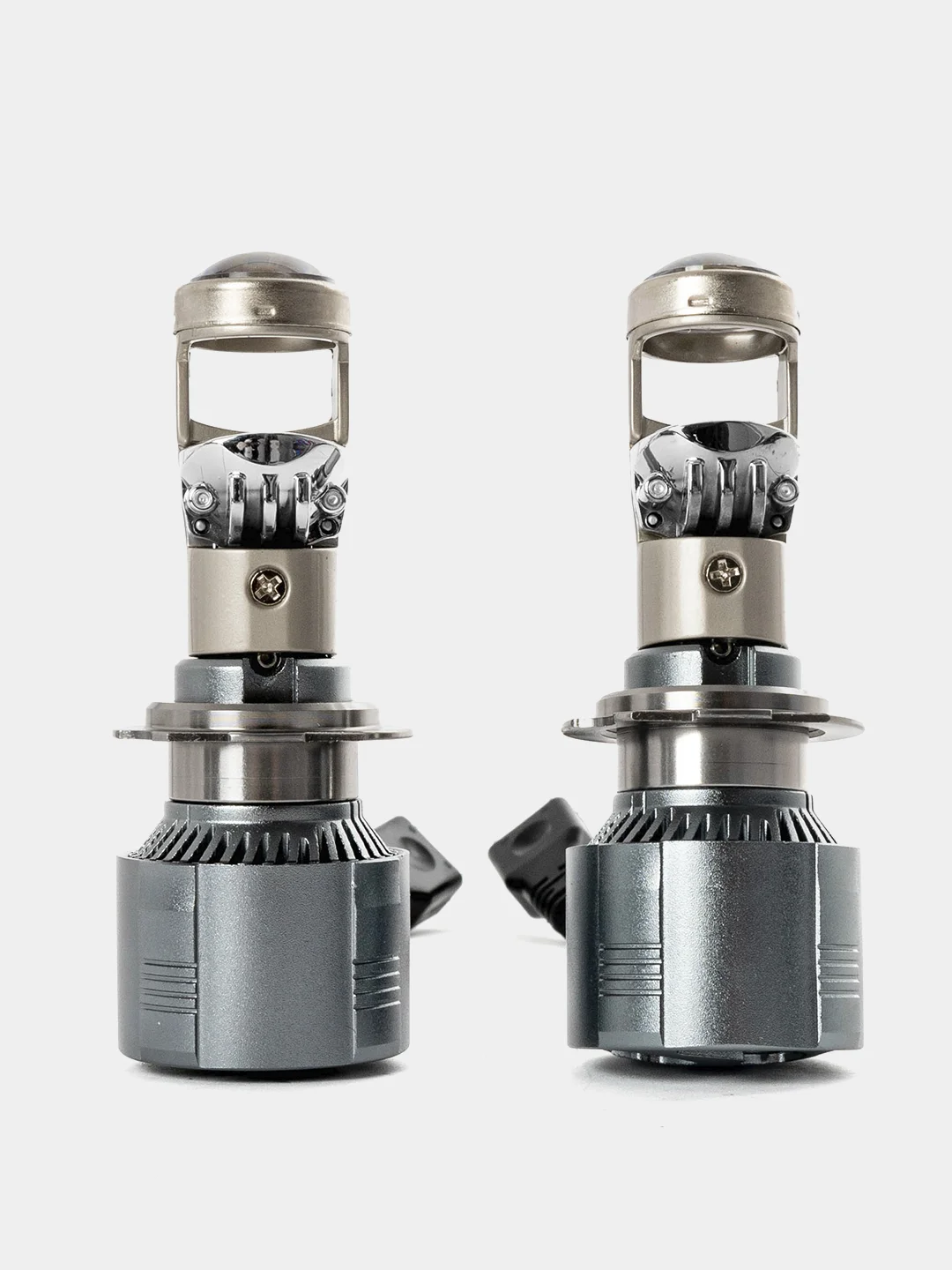 Белый мини Линзы Bi Led H7 / H18 (2 шт) автомобильные светодиодные лампы 12- 24V