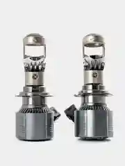 Белый мини Линзы Bi Led H7 / H18 (2 шт) автомобильные светодиодные лампы 12- 24V
