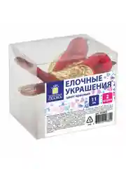 Набор елочных игрушек-украшений для декора "Птичка", 2 штуки Золотая Сказка, 590893