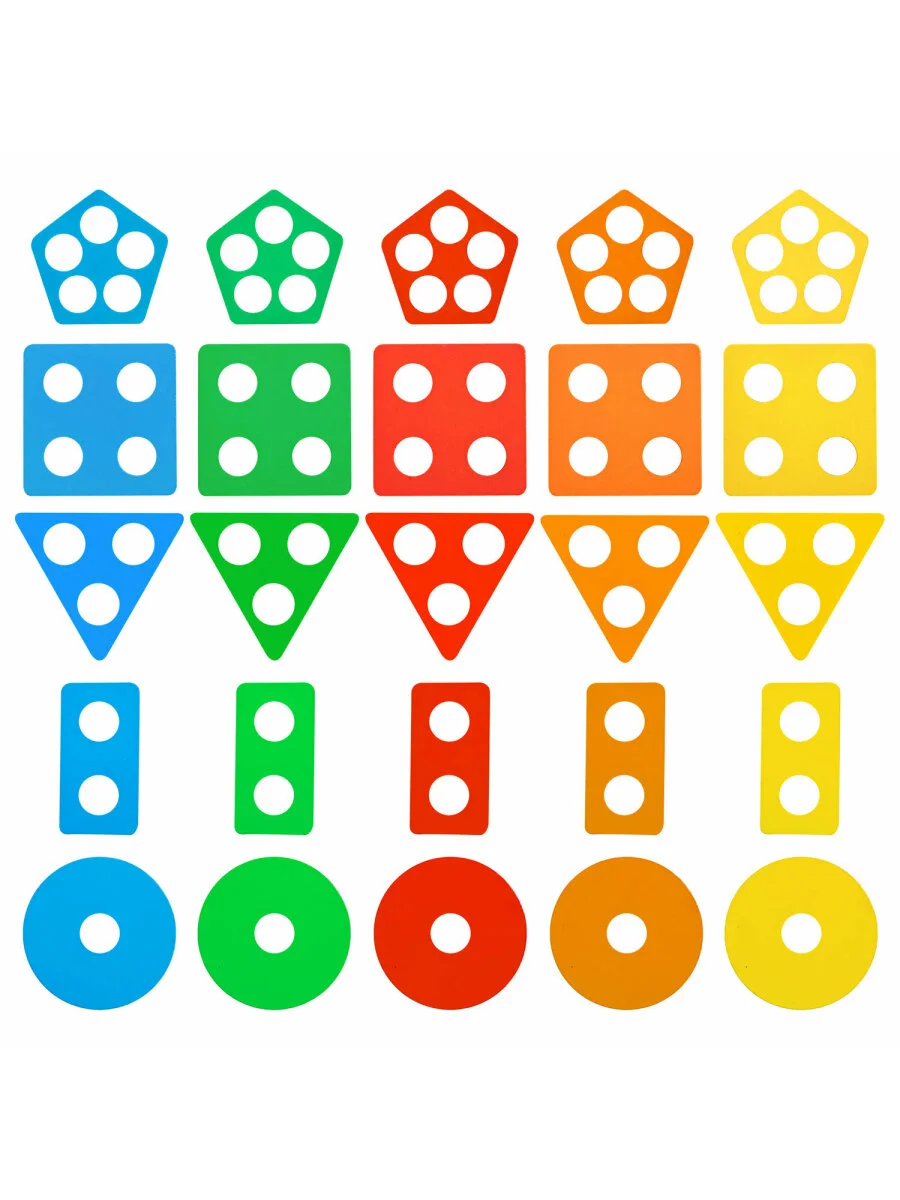 Сортер Brauberg Kids, 665259, для малышей, пирамидка, 5 фигур, развивающие игрушки, дерево
