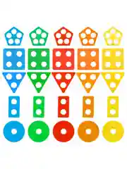 Сортер Brauberg Kids, 665259, для малышей, пирамидка, 5 фигур, развивающие игрушки, дерево