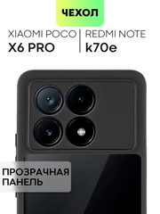 Чехол для Xiaomi Poco X6 Pro/ Redmi K70E пластиковый с силиконом BROSCORP противоударный